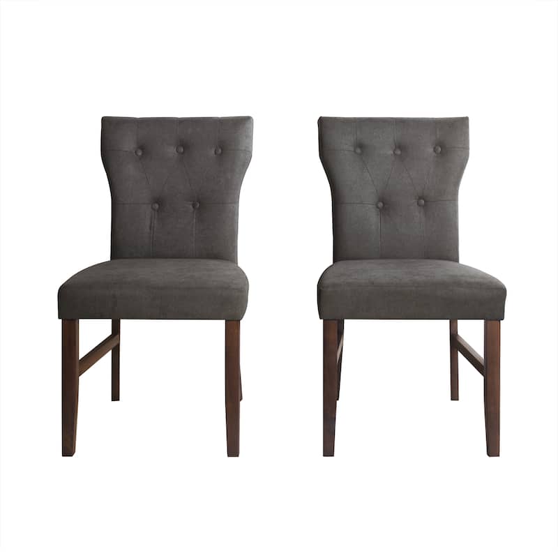 CraftPorch Mid-Century Modern Wooden Dining Chair - Dark Grey