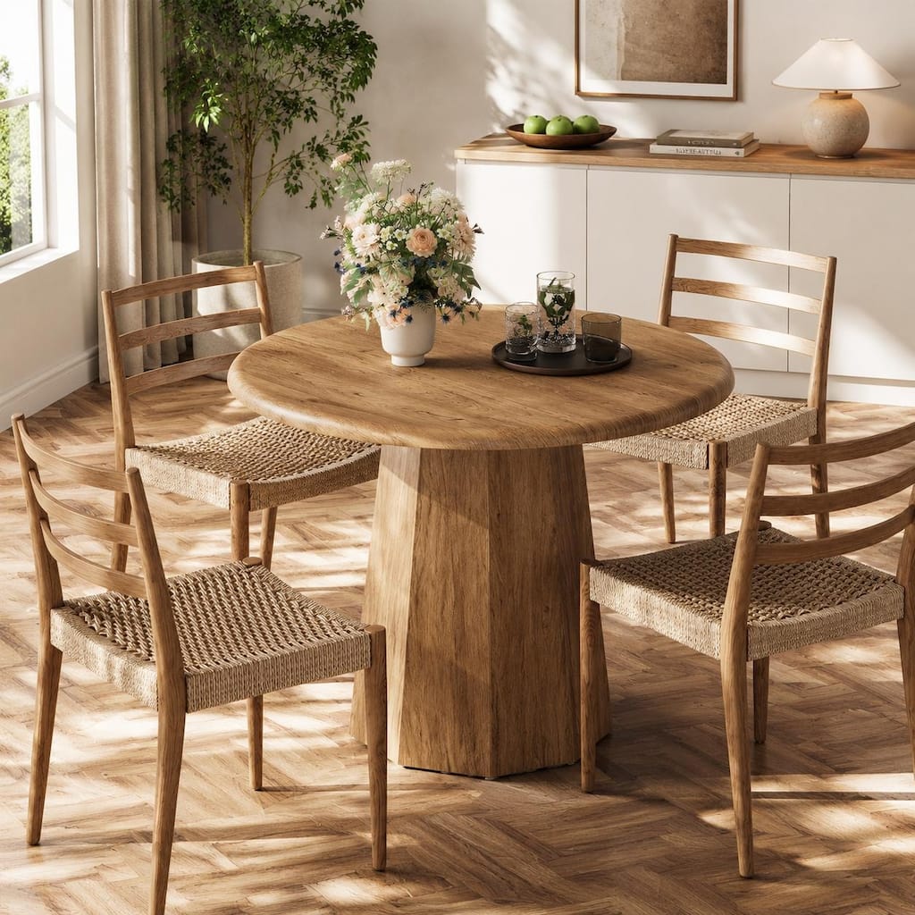 31" Round Pedestal Dining Table