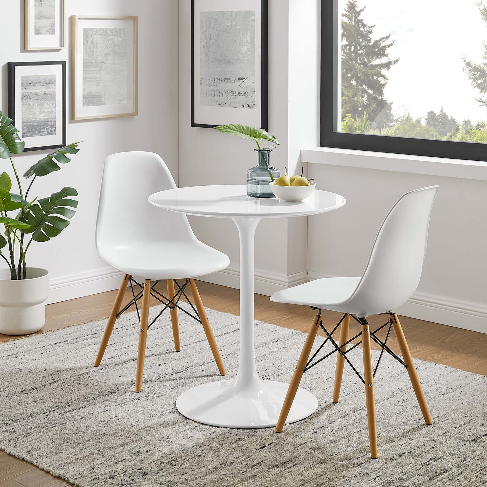 High top white table and 2025 chairs