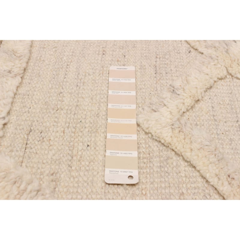 ECARPETGALLERY Hand-knotted Tangier Cream Wool Rug - 8'2 x 9'11
