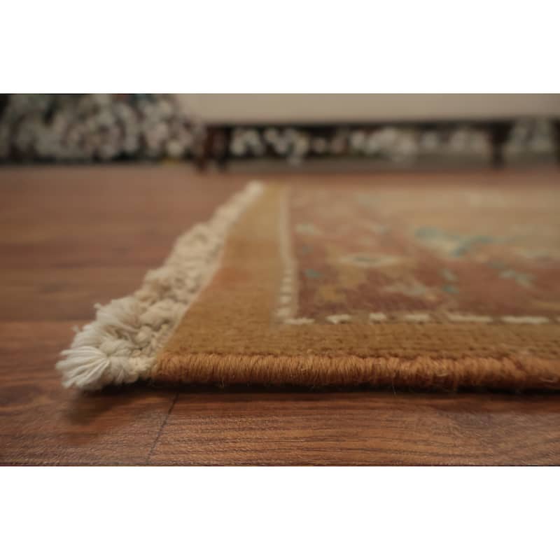 Hand Knotted Oriental 100% Wool Carpet Traditional All-Over Brown Ziegler Area Rug - 3' 11'' X 2' 0''