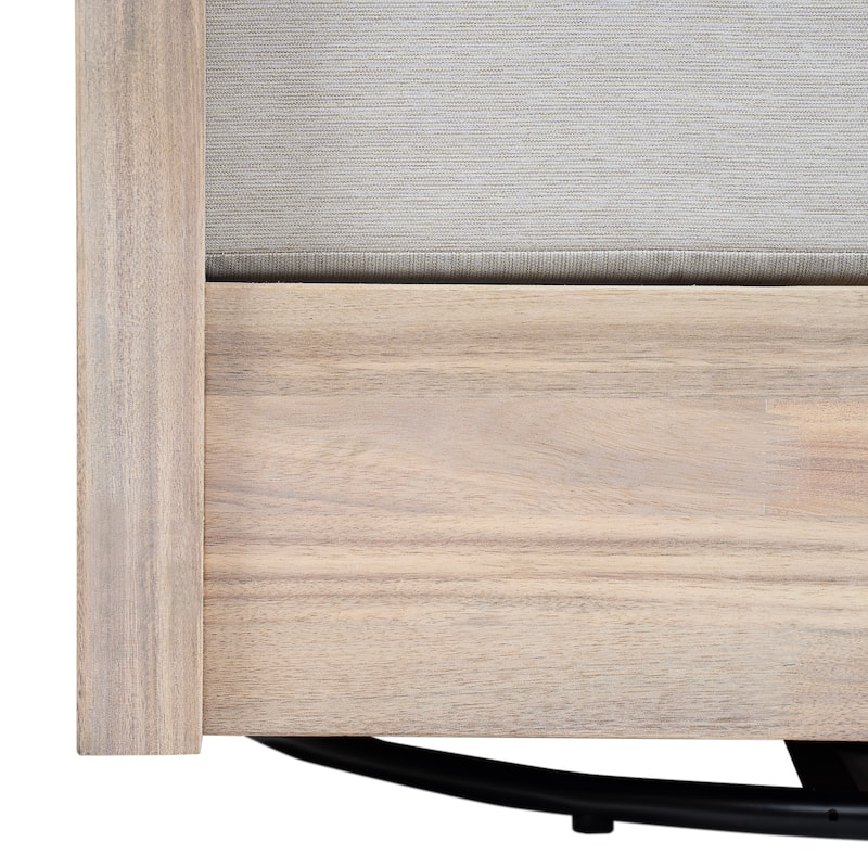 Christopher Knight Home - Telluride Modern Outdoor Solid Wood Swivel Club Chair with Cushioned Comfort