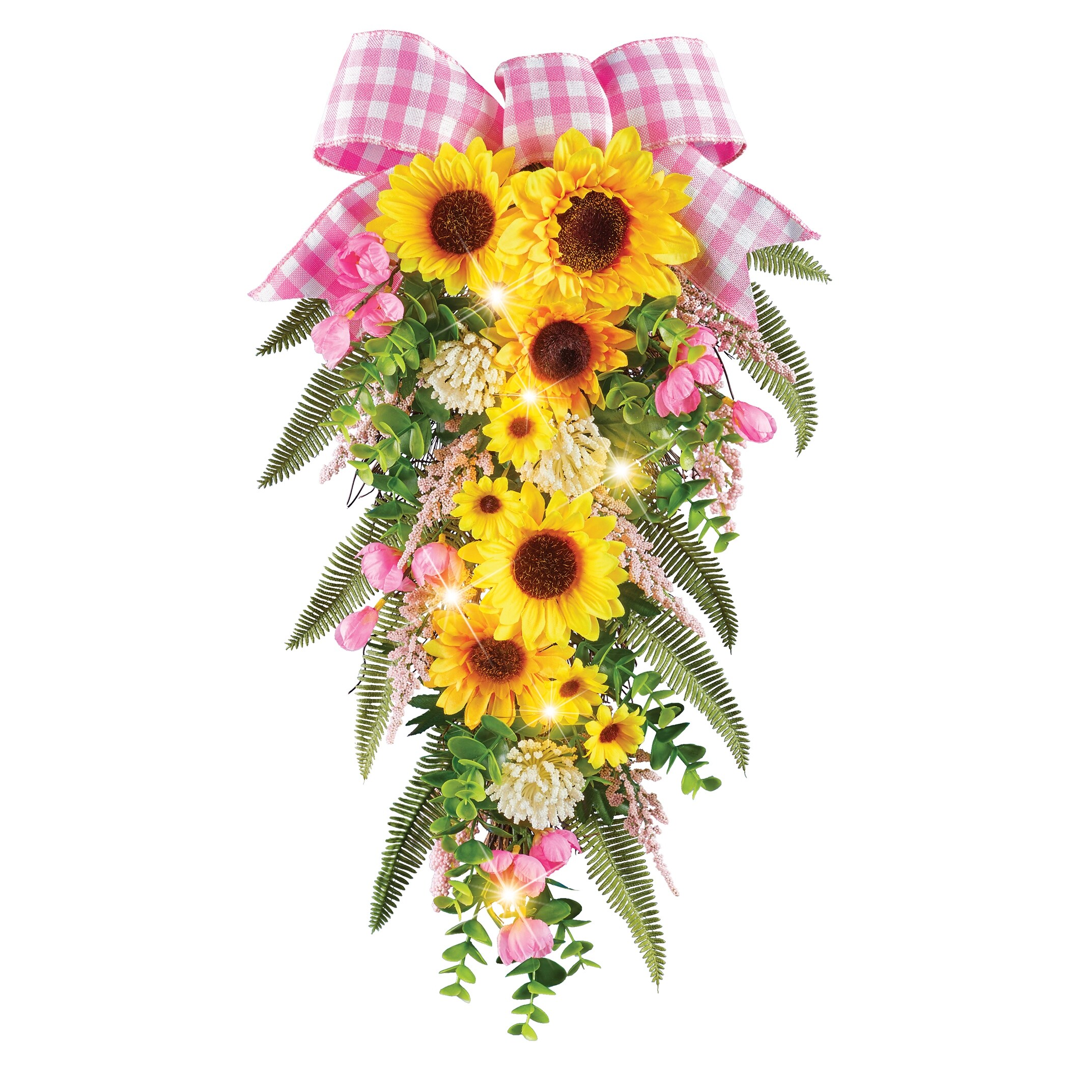 Collections Etc Metal Sunflower Paper Towel Holder, Yellow