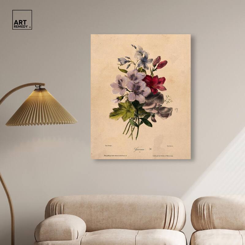 Elisa's Blooms Canvas by Art Remedy, Gallery Wrapped