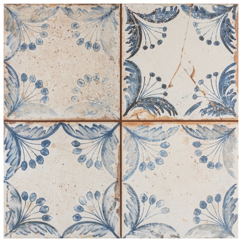 Merola Tile Artisan Oldker 13" x 13" Ceramic Floor and Wall Tile