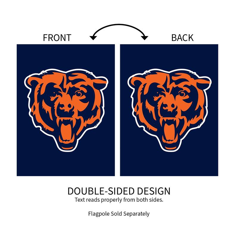 Applique Flag, Garden, Chicago Bears