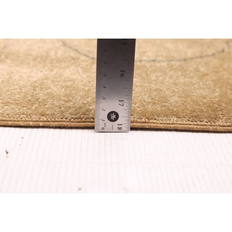 ECARPETGALLERY Hand-knotted Vibrance Khaki Wool Rug - 8'10 x 11'8