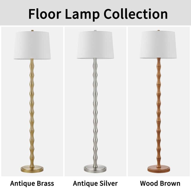 KAWOTI 61'' Floor Lamp with Fabric Drum Shade