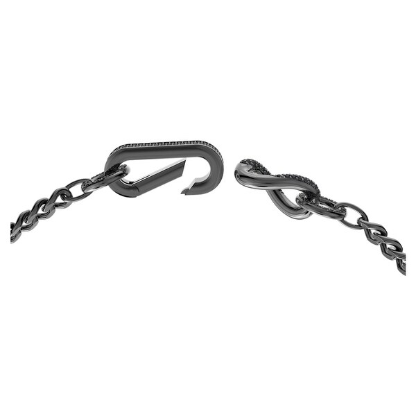 Swarovski Men's Dextera Black Crystal Necklace - Bed Bath & Beyond