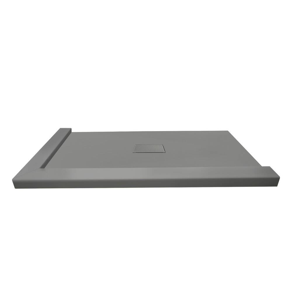 Transolid FZSDT5140C 51-3/16" x 40-1/2" Rectangular Shower Base with