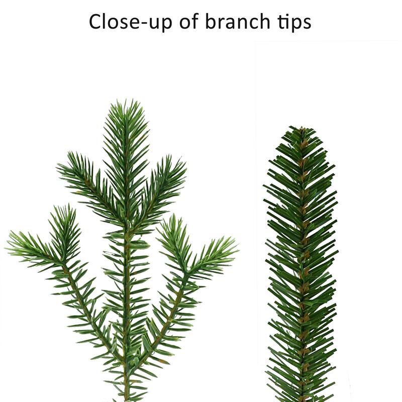 Puleo International 7.5 ft. Pre-Lit Artificial Chatham Fir Tree