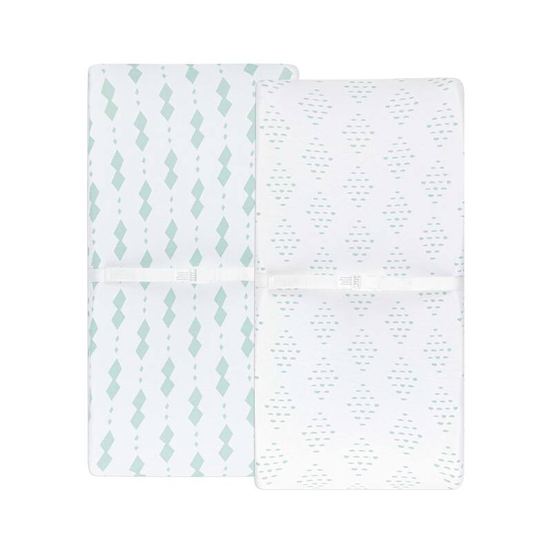 Ely's & Co. Baby Fitted Changing Pad Cover - Cradle Sheet Set - 2 Pack - 32" x 16"