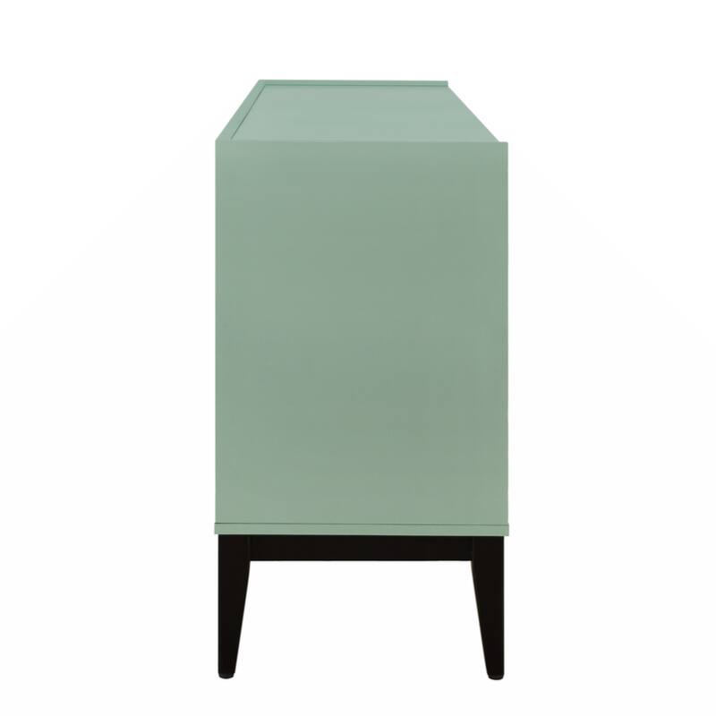 Storage Cabinet Sideboard Wooden Cabinet with 4 Doors for Hallway, Entryway, Living Room, Bedroom, Adjustable Shelf