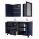 preview thumbnail 38 of 71, Daria 60 Inch Double Vanity, Cultured Marble Top, Medicine Cabinets