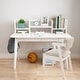 preview thumbnail 10 of 17, Kids Desk and Chair Set, Wooden Student Study Desk Writing Desk