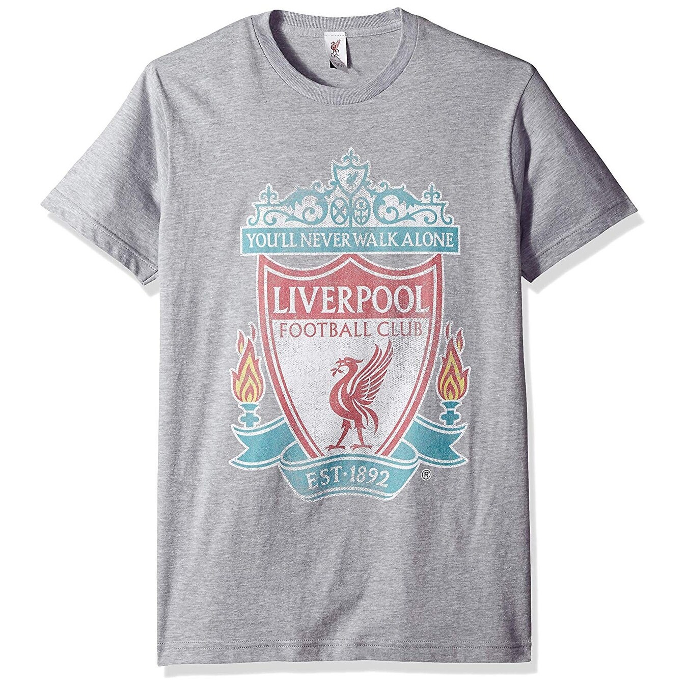 Shop Fifth Sun Official Liverpool Fc Full Color Logo Gray As