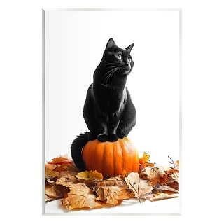 Stupell Black Cat & Pumpkin Wall Plaque Art Annalisa Latella - On Sale ...