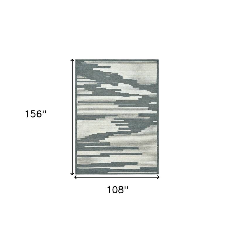 HomeRoots Abstract Lodge Rectangle Area Rug