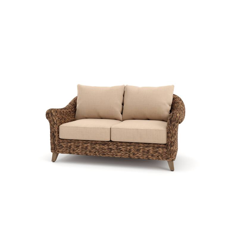 Cayman Sunbrella Loveseat, Heritage Brown
