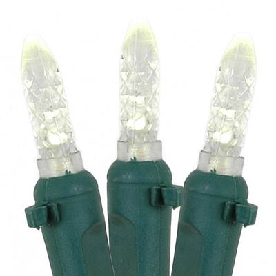 M5 Christmas LED Icicle Light Set, Green Wire, 15' Long, 150 Light