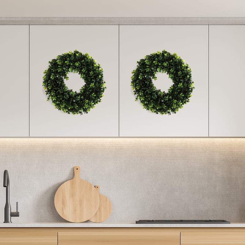 12-Inch Round Artificial Boxwood by Pure Garden