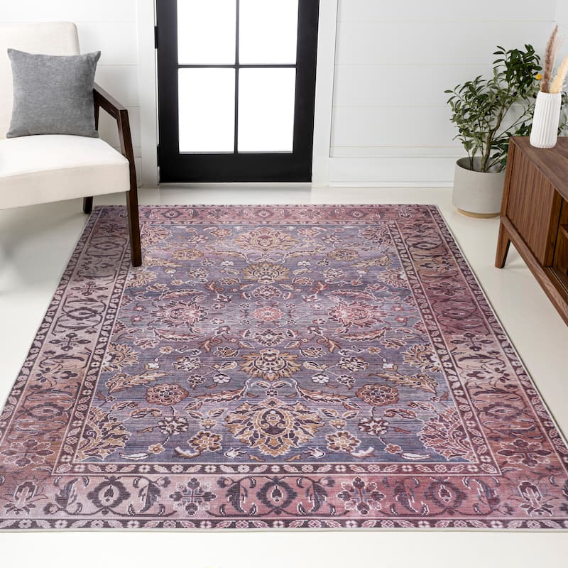 JONATHAN Y Regis Ornate Persian All-Over Machine Washable Area Rug