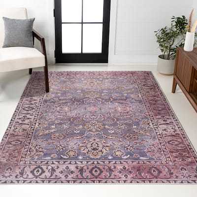 JONATHAN Y Regis Ornate Persian All-Over Machine Washable Area Rug