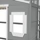 preview thumbnail 32 of 30, Twin Size House Loft Bed With Ladder and Guaranteed, Stability, White+Gray