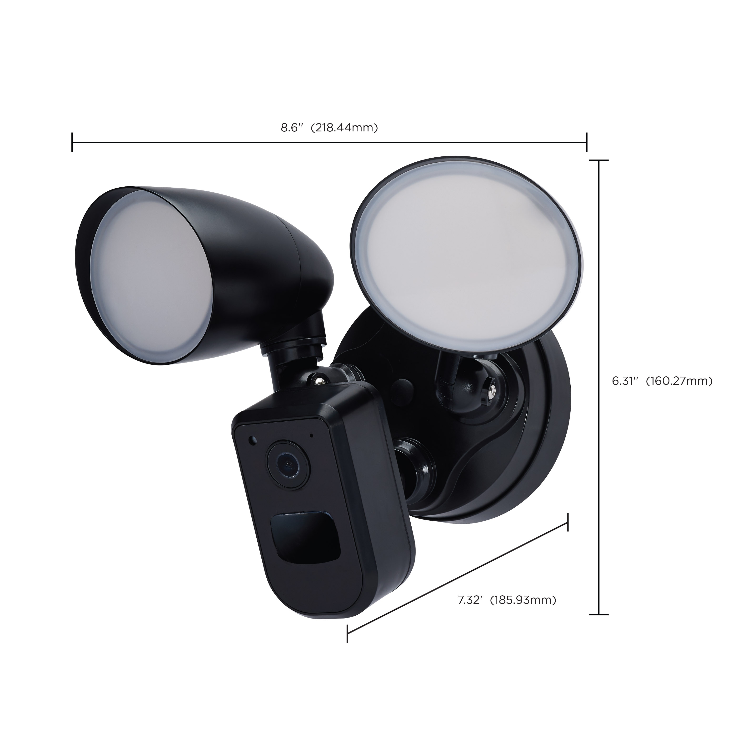 20W Bullet Outdoor SMART Security Light with Camera Starfish Enabled 3K 4K 5K CCT Selectable Black Bed Bath Beyond 40887019