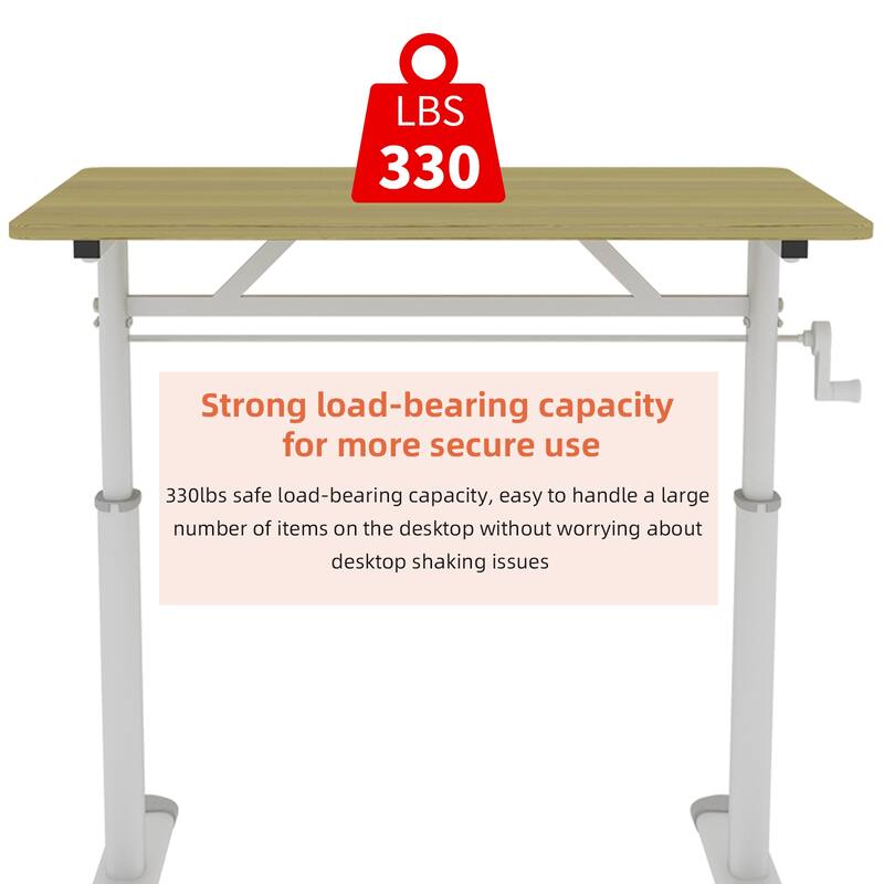 Adjustable Study Desk for Kids & Adults - Height-Adjustable, Multi-Purpose Home/Office Desk, Compact Design