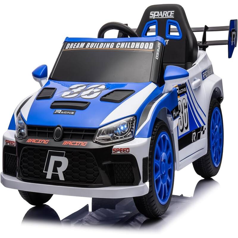 12V Kids Ride On Car with Remote Control,Battery Powered Pedal Vehicles Ride On Racing Drift Car for Kids