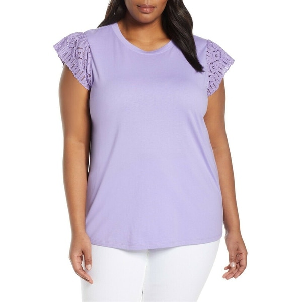 michael kors blouses purple