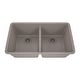 preview thumbnail 1 of 12, Lexicon Double Bowl 50/50 Undermount Granite Kitchen sink Galaxy Concrete - 19" W x 32" L x 9.75" H Galaxy Concrete