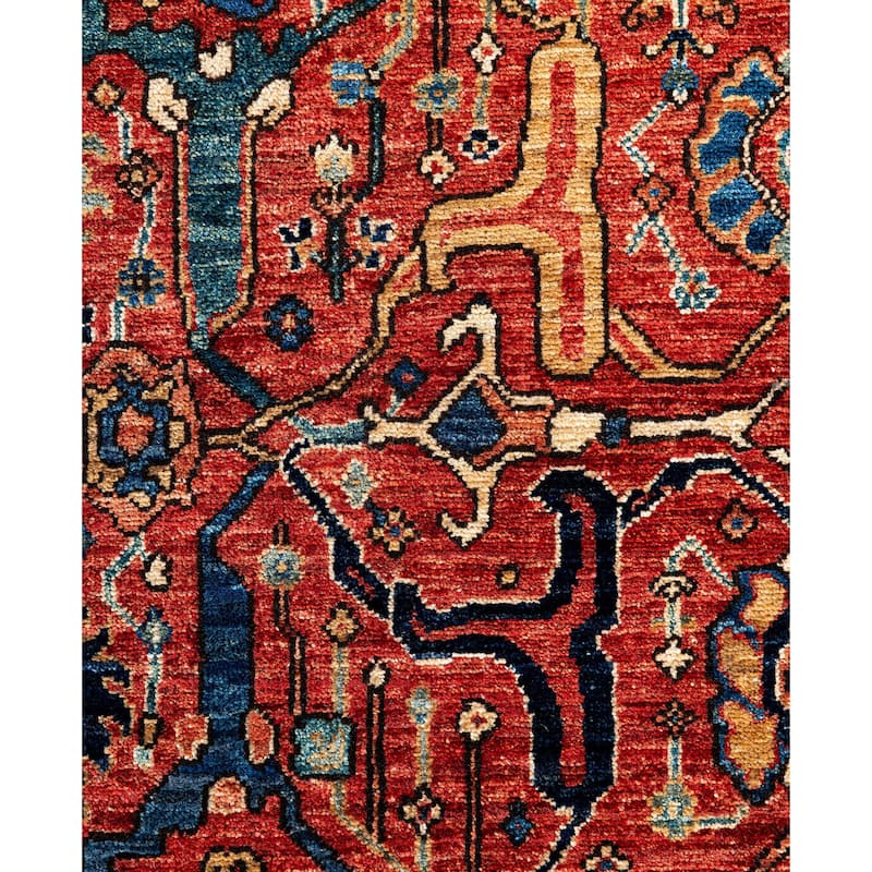 Serapi One-of-a-Kind Hand-Knotted Area Rug - Red - 7' 10" x 9' 10"