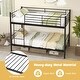 preview thumbnail 4 of 15, Costway Metal Twin Over Twin Bunk Bed with Built-in Ladder Safety