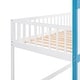 preview thumbnail 6 of 16, Castle Shaped Wood Bunk Bed with Door and Window, Twin Over Twin Size