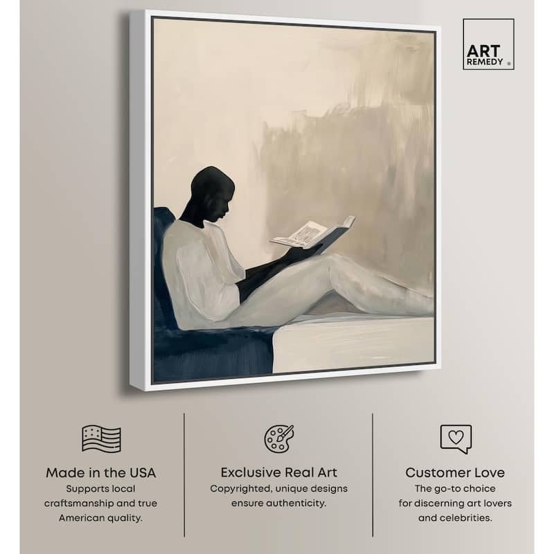Void Reader I Canvas by Art Remedy