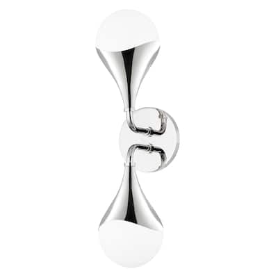 Mitzi by Hudson Valley Ariana LED Bath Bracket with Opal Glossy Glass