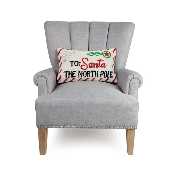 Letter to Santa Wool Hook Pillow - On Sale - Bed Bath & Beyond - 36899851