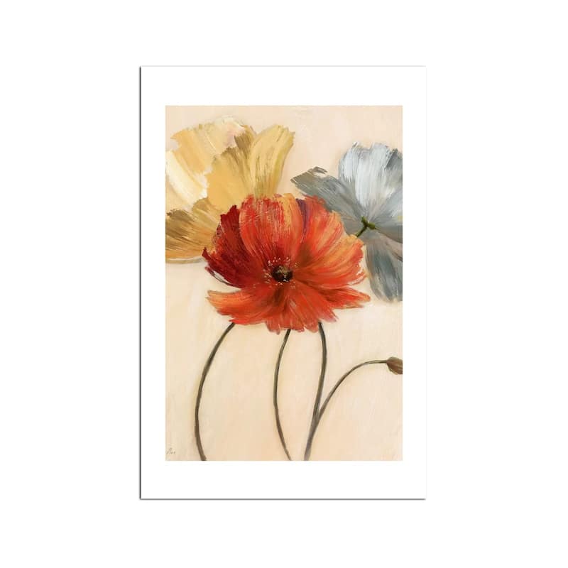 Poppy Palette I Fine Art Paper Print by Nan - Multi
