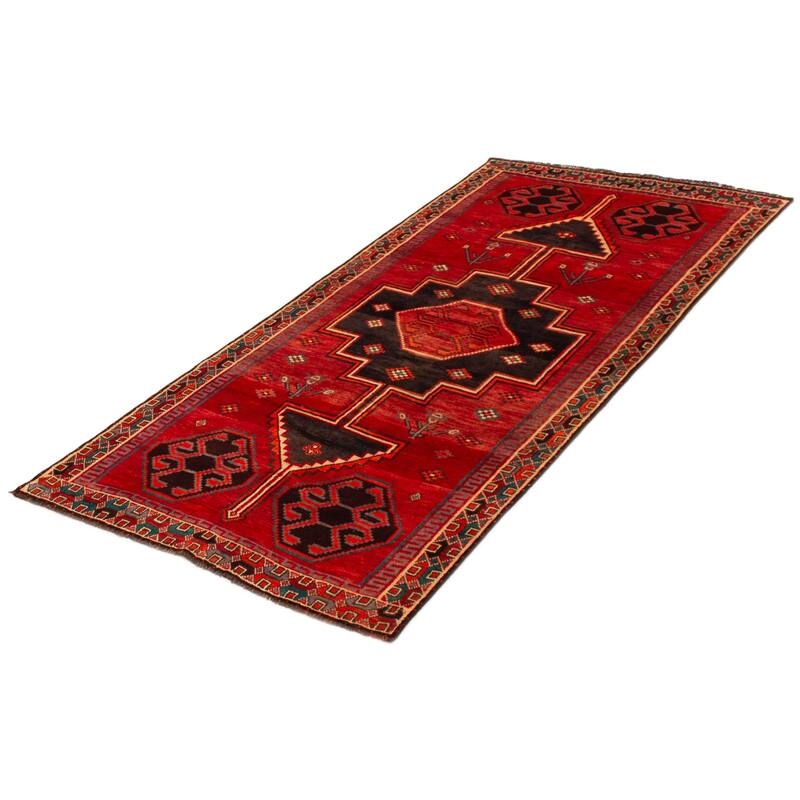 ECARPETGALLERY Hand-knotted Melis Red Wool Rug - 4'6 x 9'6