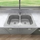 preview thumbnail 1 of 35, Sinber Drop in Double Bowl 304 Stainless Steel Kitchen Sink