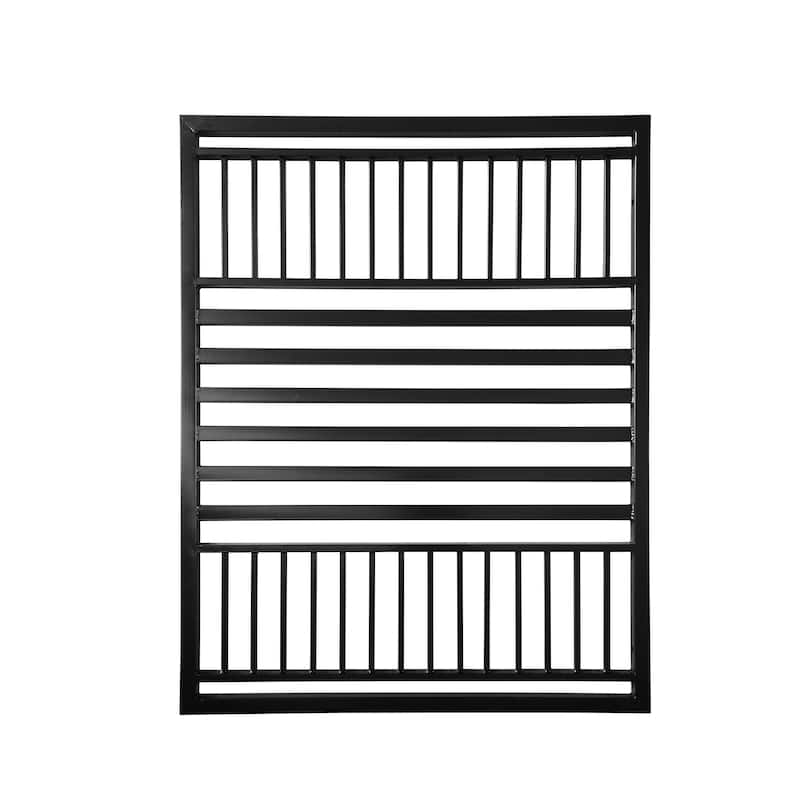 ALEKO Modern Yard Garden Barcelona Style Steel Pedestrian Gate Black
