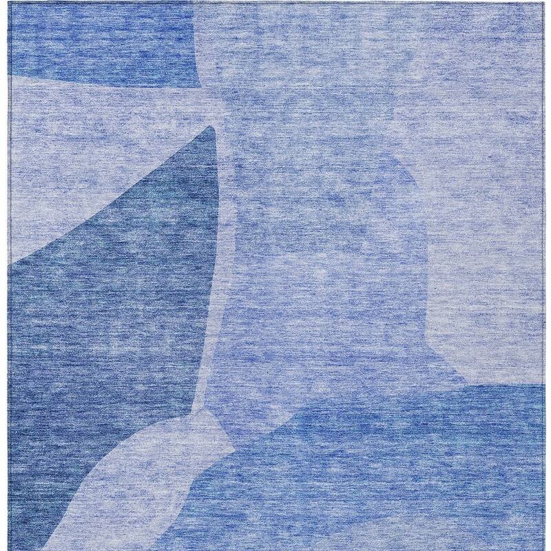 HomeRoots Abstract Transitional Rectangle Outdoor Rug