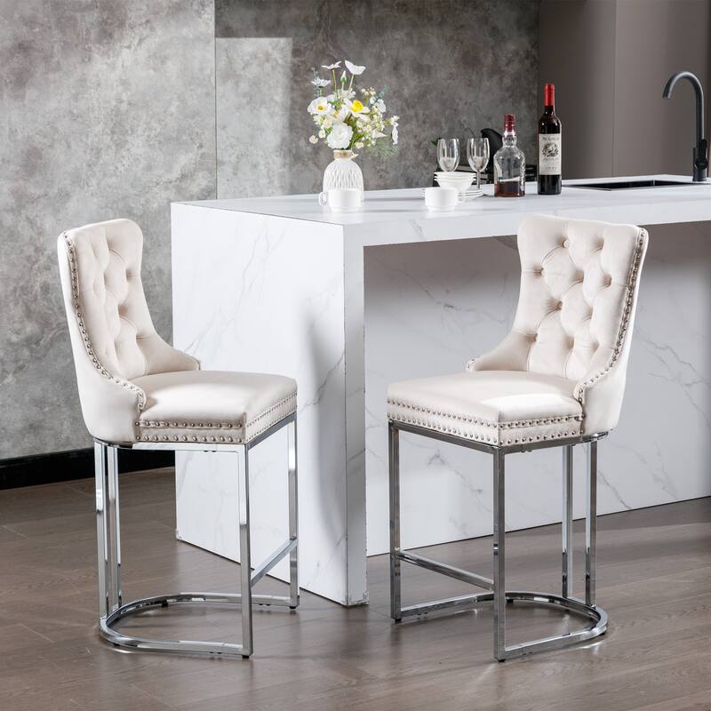 26" Counter Height Bar Stools Set Of 2