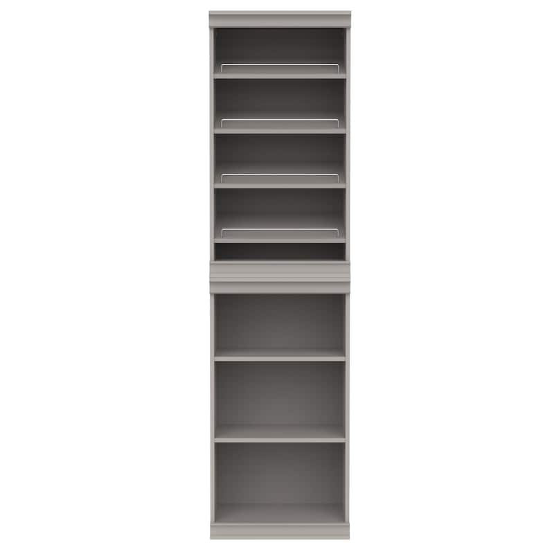 ClosetMaid Modular Storage 21.38-inch W 7-Shelf Wood Closet System with Shoe Storage