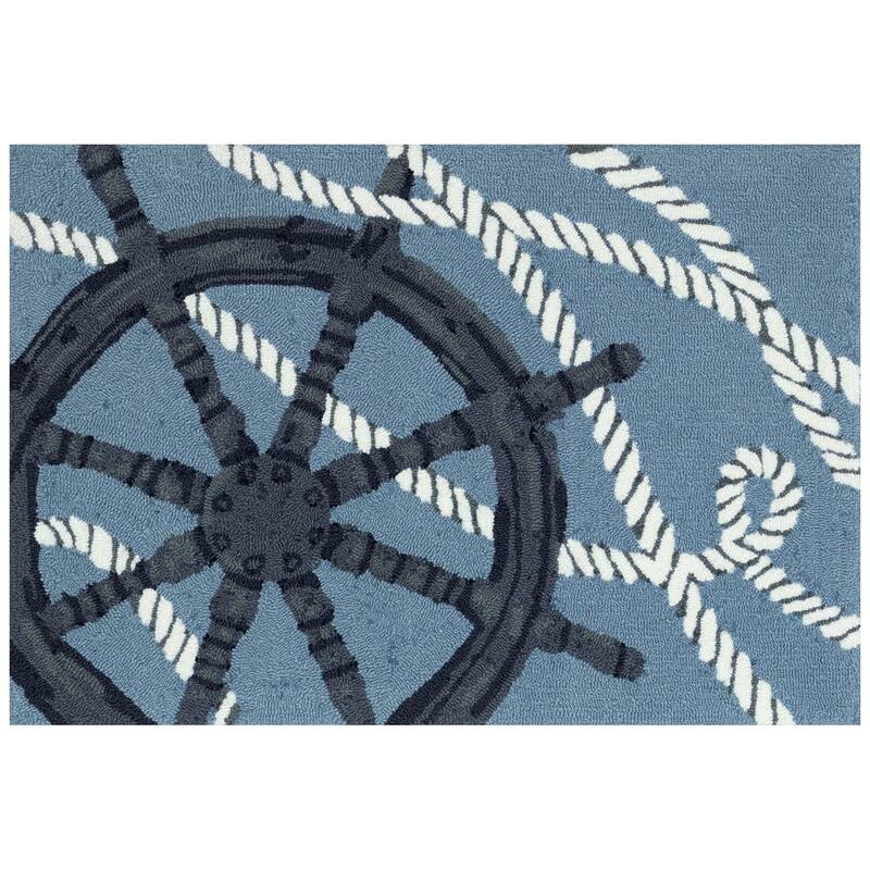 Liora Manne Frontporch Captain's Wheel Indoor/Outdoor Area Rug