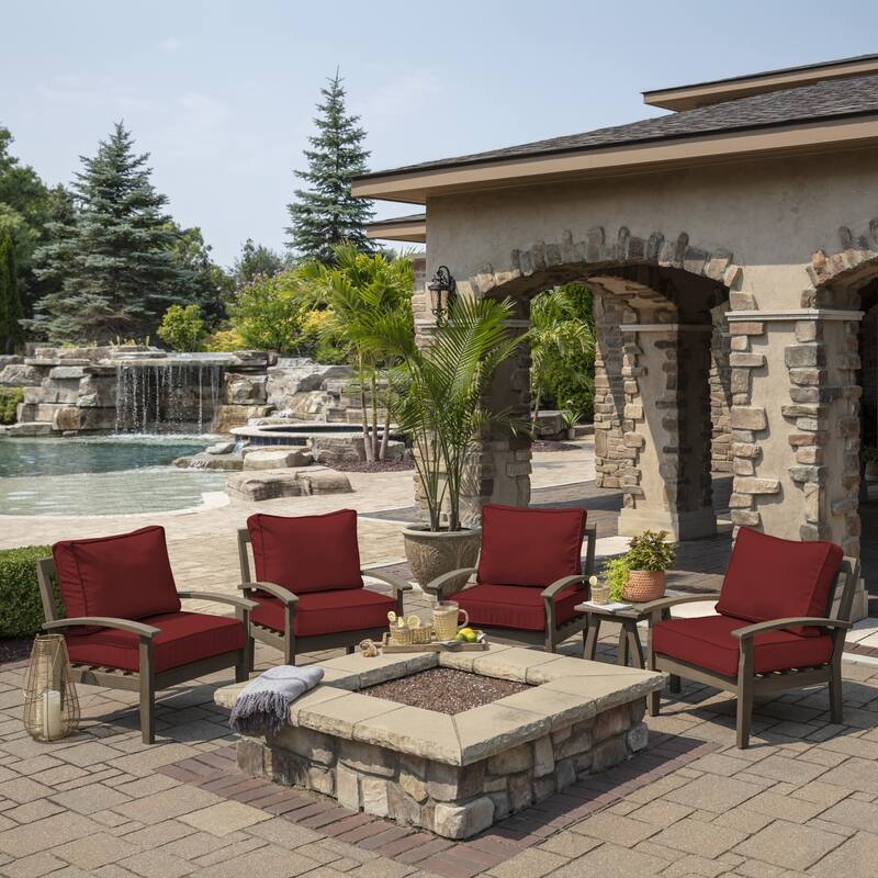 Arden Selections ProFoam Outdoor Plush Deep Seat Set