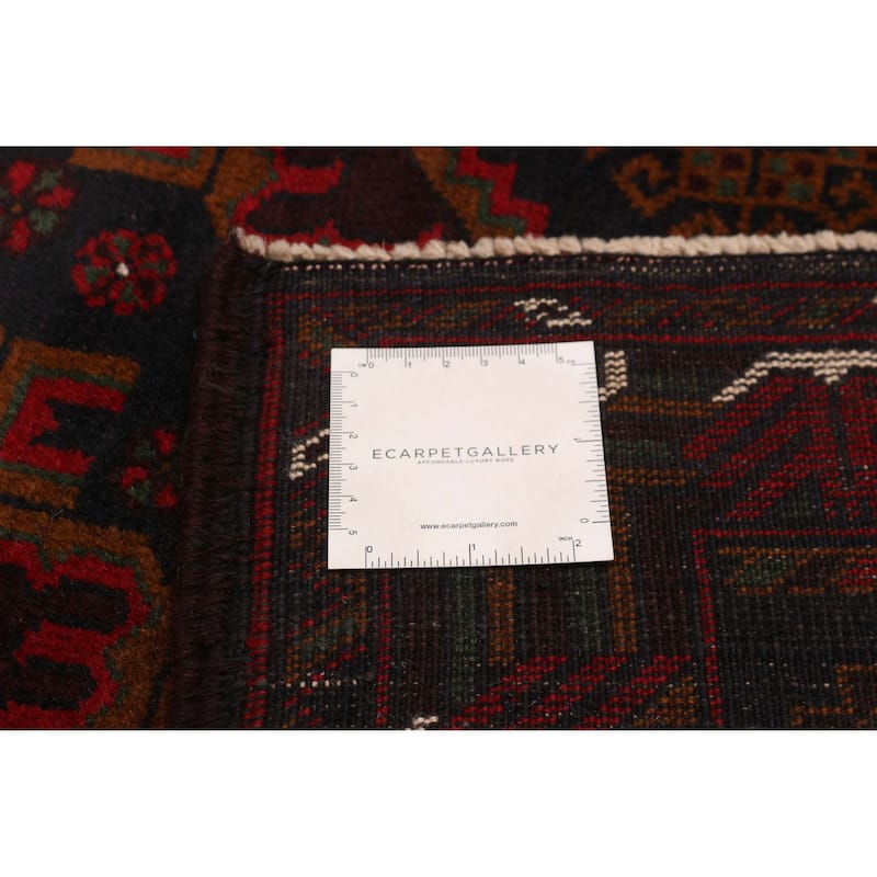 Teimani Burgundy Rug 3'11" x 6'5" - 3'11 x 6'5