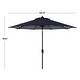 preview thumbnail 13 of 23, SAFAVIEH Athens Inside Out Striped 9-foot Outdoor Umbrella